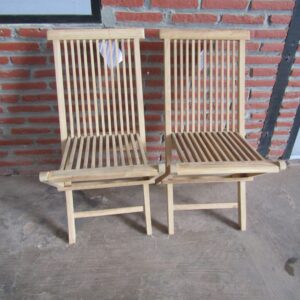 teak slatted folding chairs