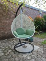round wicker swing chair