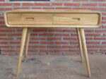 teak console table indoor