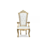premium royal gold throne chair – 1 set luxury accent