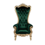 premium emerald green royal throne chair – 1 set