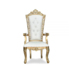 premium royal gold throne chair – 1 set luxury accent