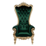 premium emerald green royal throne chair – 1 set