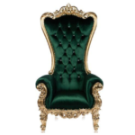 premium emerald green royal throne chair – 1 set