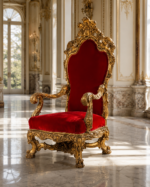 premium french régence throne chair – 1 set opulent design