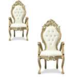 premium throne chair no. 1 royal gold luxury classic wedding armchair