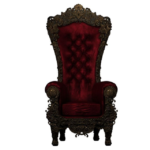 premium luxury royal throne chair – 1 set with hand carved mahogany frame