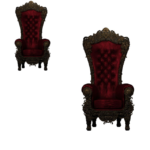premium luxury royal throne chair – 1 set with hand carved mahogany frame