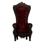 premium luxury royal throne chair – 1 set with hand carved mahogany frame
