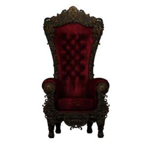 premium luxury royal throne chair – 1 set with hand carved mahogany frame