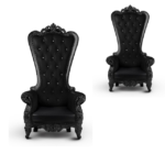 premium throne chair no. 1 luxury black handcrafted royal accent seat