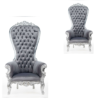 premium throne chair – luxury seating set 2 pieces