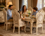 premium luxury classic dining chair – 1 set with hand‑carved elegance