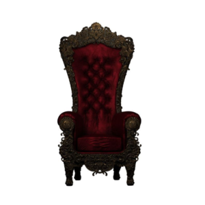 premium luxury royal throne chair – 1 set with hand carved mahogany frame