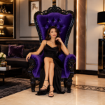 luxury throne chair with solid wooden for living room