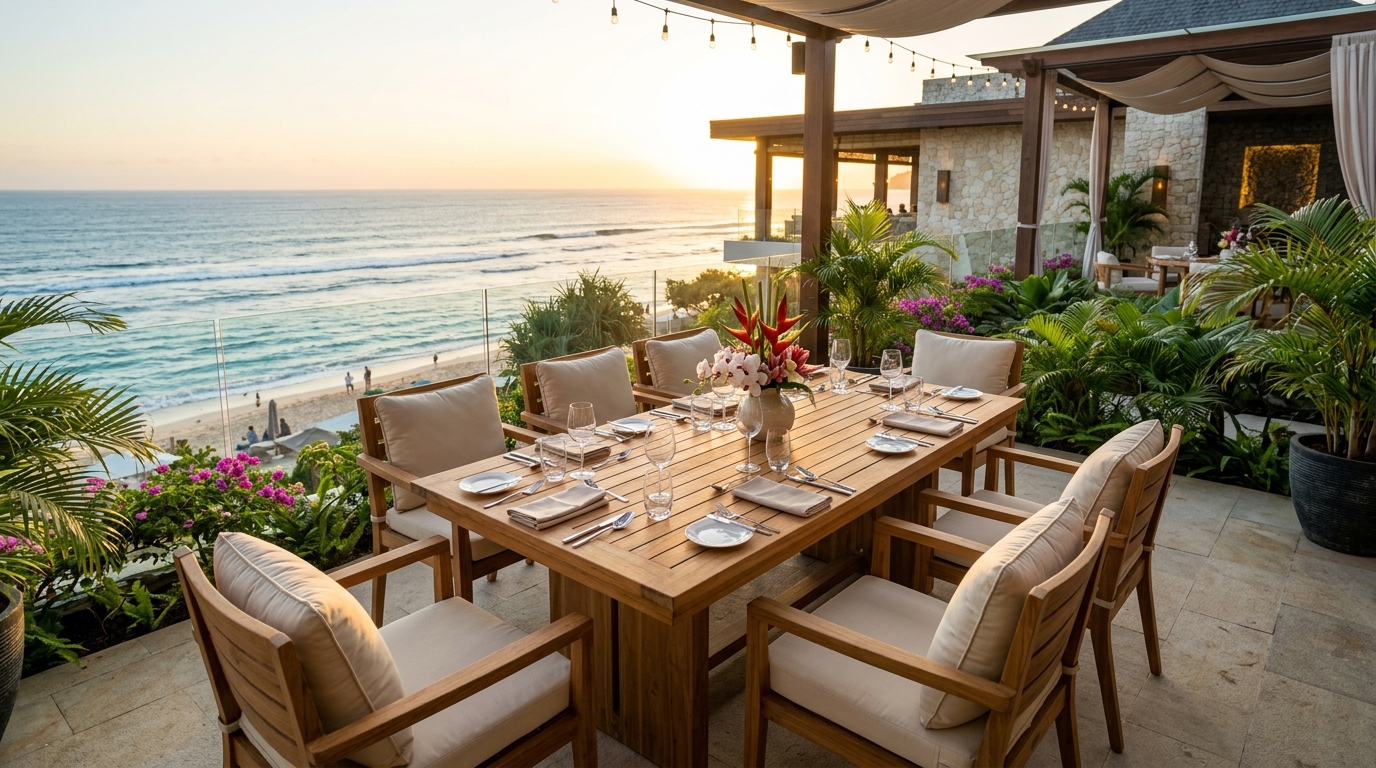 7 best outdoor furniture teak picks for luxury hospitality venues